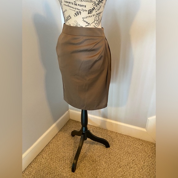 Brown dress skirt, sz 6 - Picture 2 of 4